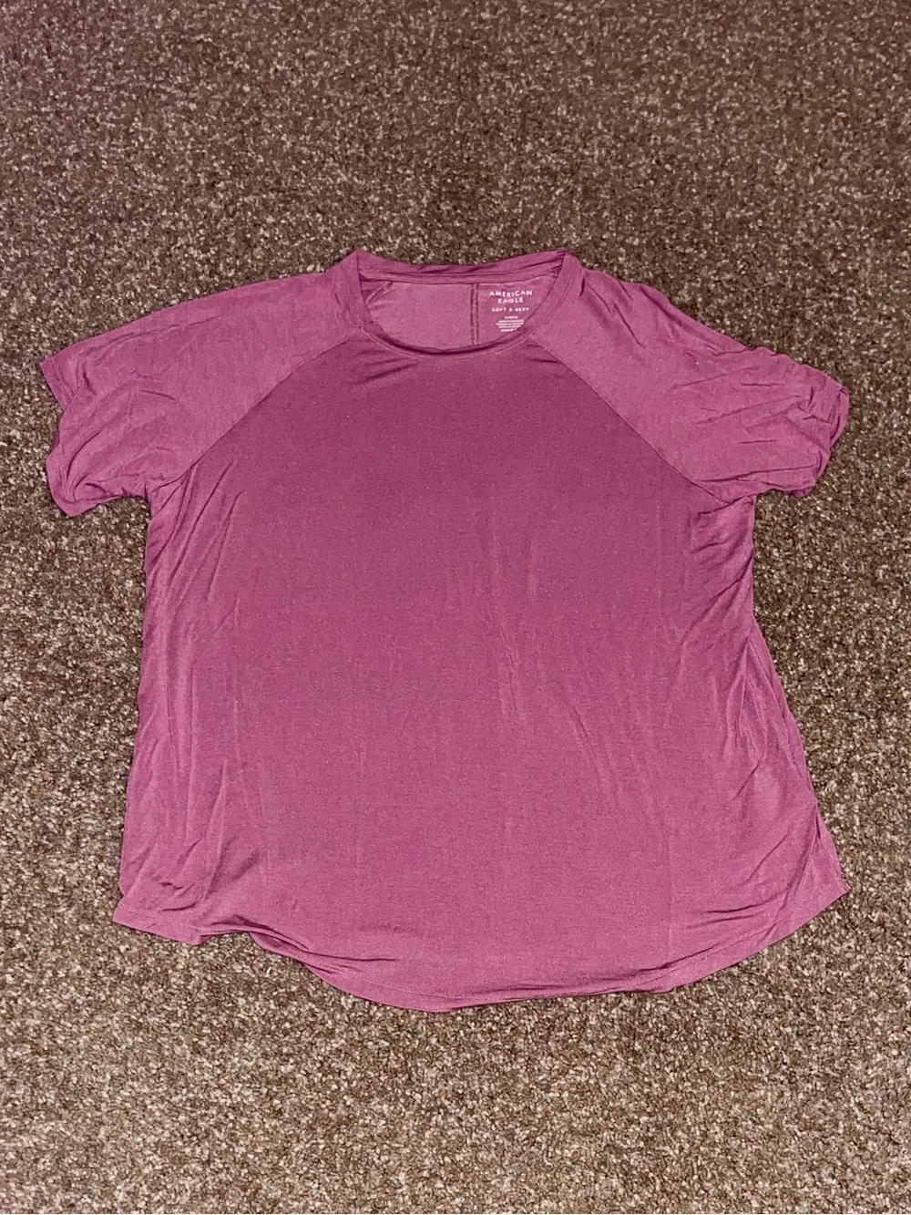 American Eagle Soft & Sexy Mauve Tee L NWOT
